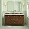 James Martin Vanities 60'' Double Vanity, Mid-Century Walnut w/ 3 CM Lime Delight Quartz Top 424-V60D-WLT-3LDL - alternate 6